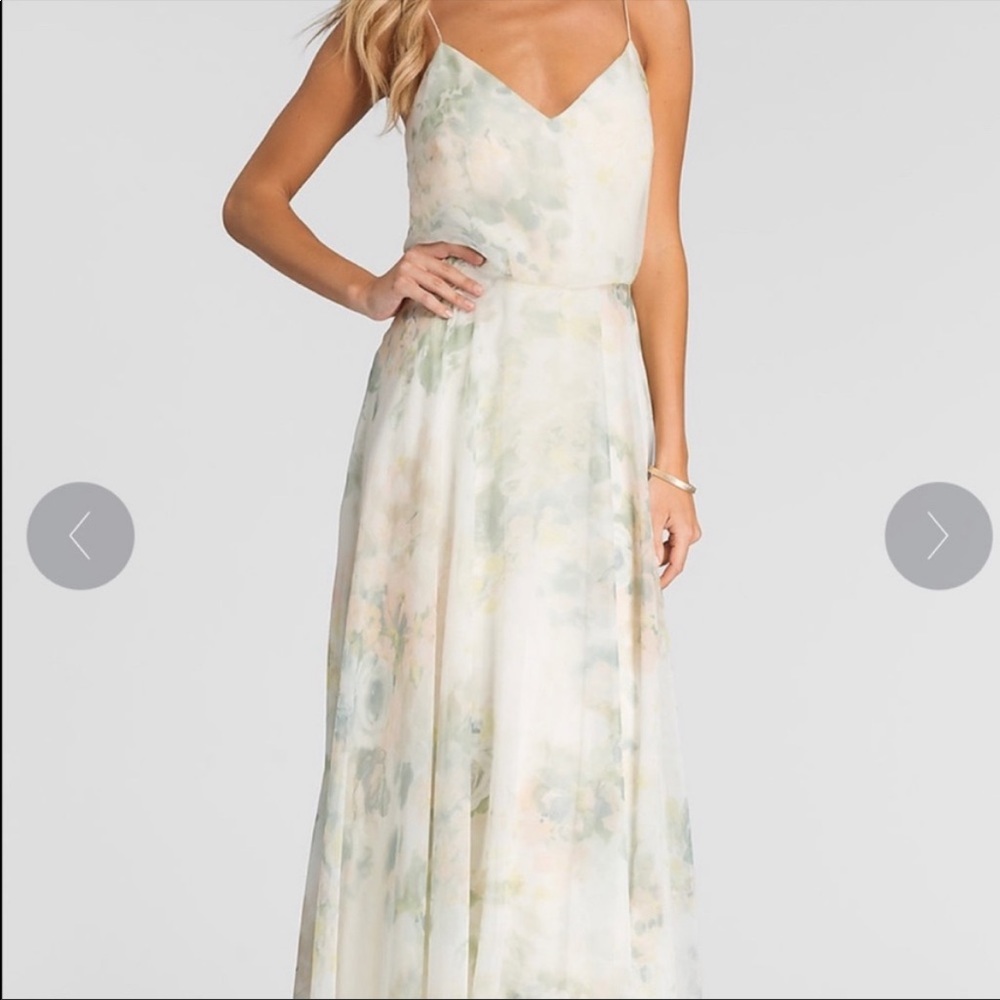 Jenny Yoo Inesse Dress, Green Floral